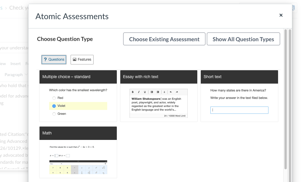 Meet the New Simplified UI for Atomic Assessments